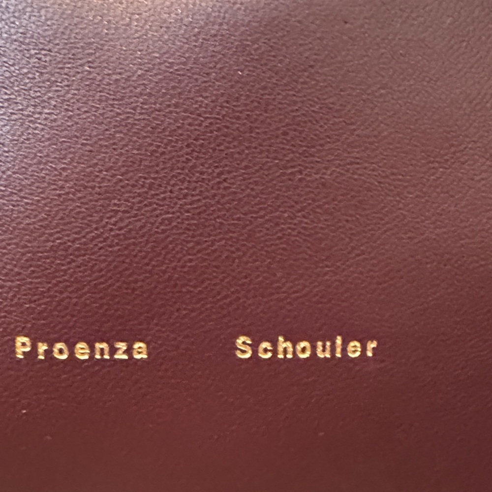 Proenza Schouler Leather Bucket Bag in Burgundy - Picture 2 of 10